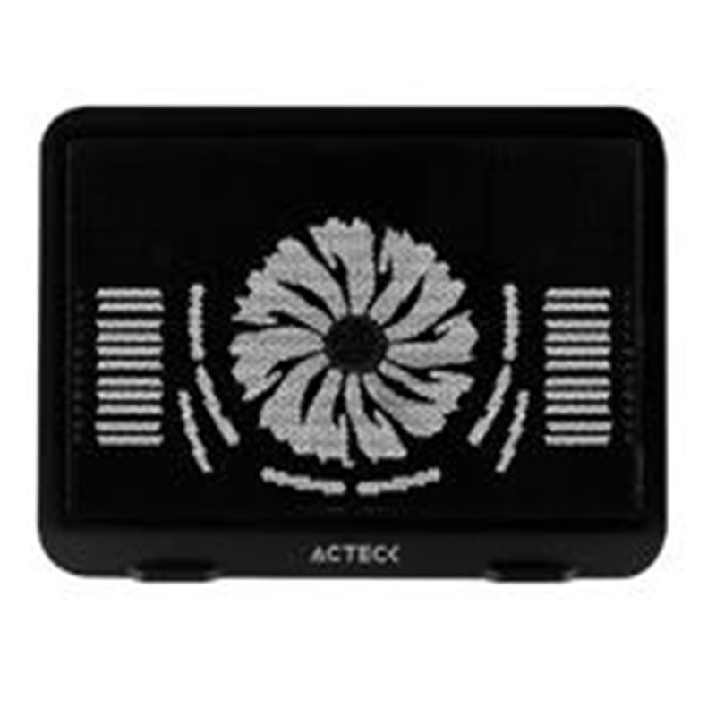 BASE ENFRIADORA ACTECK ICTUS BE440 / LAPTOP 16 PUL / 1 VENTILADOR / ILUMINACION LED / BASE ANTIDESLIZANTE / NEGRO / AC-929080