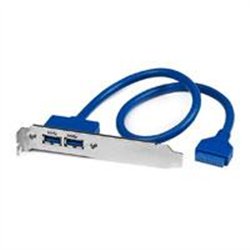 BRACKET DE 2 PUERTOS USB 3.0 SUPERSPEED CON CONEXIN A TARJETA MADRE - 2X USB 3.0 A HEMBRA - IDC 20 PINES HEMBRA - STARTECH.COM M
