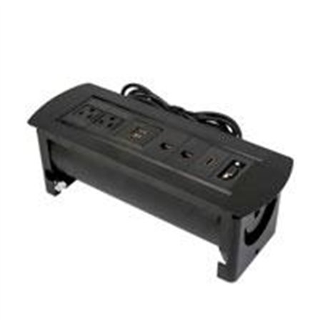 CAJA CONEXIÓN,MANHATTAN,164856, ENCHUFE/USB/HDMI/VGA/RED, PARA MESA