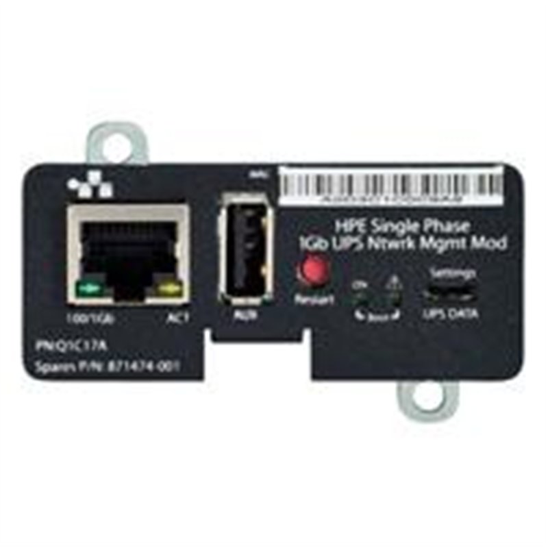 HPE SINGLE PHASE 1GB UPS NTWRK MGMT MOD