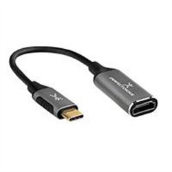 ADAPTADOR CONECTOR USB TIPO C CABLE 14.5 CENTIMETROS HDMI 4K 60 HZ FULL HD PERFECT CHOICE - GRIS