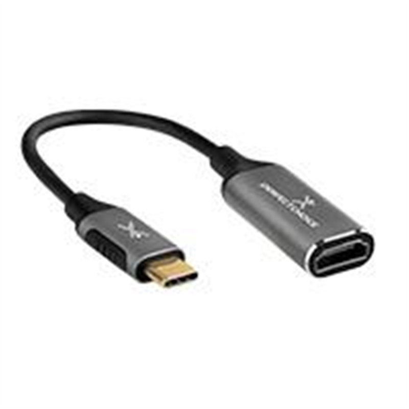 ADAPTADOR CONECTOR USB TIPO C CABLE 14.5 CENTIMETROS HDMI 4K 60 HZ FULL HD PERFECT CHOICE - GRIS
