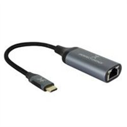 ADAPTADOR USB TIPO C A ETHERNET RJ45 HASTA 1000 MBPS PERFECT CHOICE - GRIS