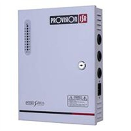 FUENTE CENTRALIZADA CON BATERIA(NO INCLUIDA) 10 AMPER / 9 CANALES PROVISION 12V