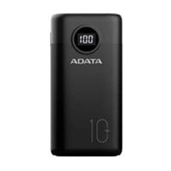 BATERIA DE RESPALDO ADATA POWER BANK P10000QCD 10000MAH/2 USB A/ 1 USB C/INDICADOR DE CARGA DIGITAL COLOR NEGRO (AP10000QCD-DGT-