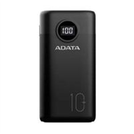 BATERIA DE RESPALDO ADATA POWER BANK P10000QCD 10000MAH/2 USB A/ 1 USB C/INDICADOR DE CARGA DIGITAL COLOR NEGRO (AP10000QCD-DGT-