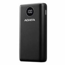 BATERIA DE RESPALDO ADATA POWER BANK P20000QCD 20000MAH/2 USB A/ 1 USB C/INDICADOR DE CARGA DIGITAL COLOR NEGRO (AP20000QCD-DGT-