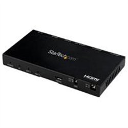 SPLITTER HDMI DE 2 PUERTOS 1X2 DE AUDIO Y VIDEO HDMI 2.0 4K 60HZ CON ESCALADOR Y EXTRACTOR DE AUDIO 3.5MM/SPDIF - 1 ENTRADA Y 2 