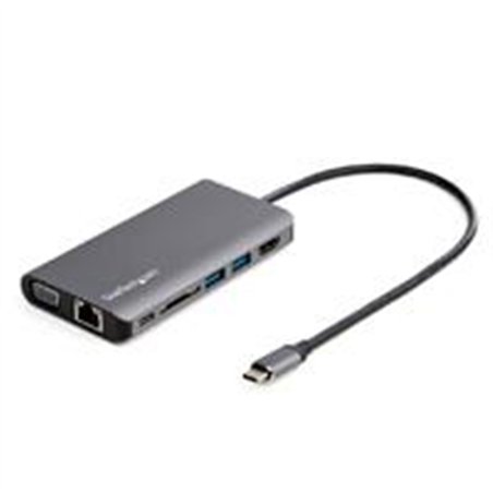 DOCKING STATION USB-C MULTIPUERTOS - HDMI O VGA - PD DE 100W ENTREGA DE ALIMENTACION - CABLE DE 30CM - LECTOR DE SD (DKT30CHVAUS