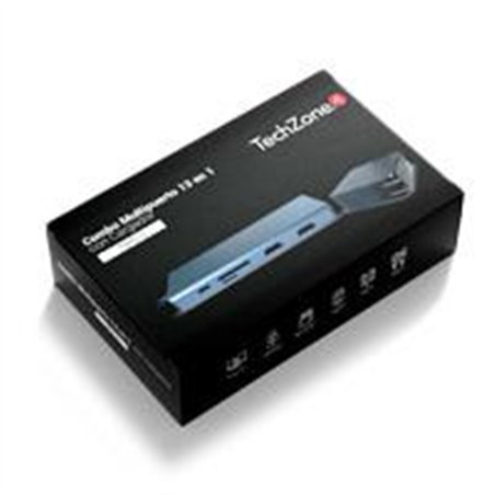 DOCKING STATION TECHZONE TZ21DS2C ADAPTADOR MULTIPUERTO USB 3.0 HDMI VGA SD
