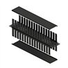 ORGANIZADOR DE CABLES NORTH SYSTEM 2 U.R. DOBLE HORIZONTAL 19 PULGADAS NEGRO TEXTURIZADO