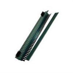 ORGANIZADOR DE CABLES NORTH SYSTEM 21 U.R. DOBLE VERTICAL 19 PULGADAS DUCTO 3X3 PULGADAS NEGRO LISO