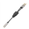 ADAPTADOR,MANHATTAN.356121, AUDIO 3.5MM 1 H A 2 M, 15CM, CABLE QUE DIVIDE AUDIO PARA AUDIFONO Y MIC, ALUMINIO PLATEADO