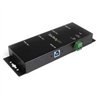 HUB USB 3.0 DE 4 PUERTOS - CONCENTRADOR USB-A INDUSTRIAL DE METAL - DE MONTAJE EN RIEL DIN, PARED O ESCRITORIO - HUB DE EXPANSIO