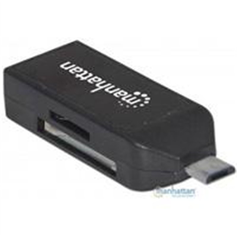 LECTOR TARJETAS,MANHATTAN,406222, OTG 24 EN 1 PUERTO USB2.0