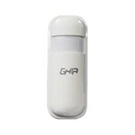 SENSOR DE MOVIMIENTO INFRARROJO INALAMBRICO 110 DETECCION 12MTS DE ALCANCE FRECUENCIA 433MHZ MARCA GHIA