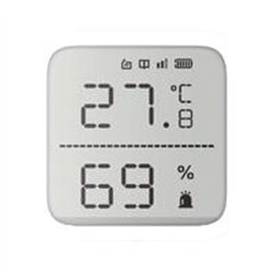 DETECTOR DE TEMPERATURA Y HUMEDAD HIKVISION DS-PDTPH-E-WB (AX PRO) INALáMBRICO / 2.7 DE TAMAñO / USO EN INTERIOR / RANGO DE DETE