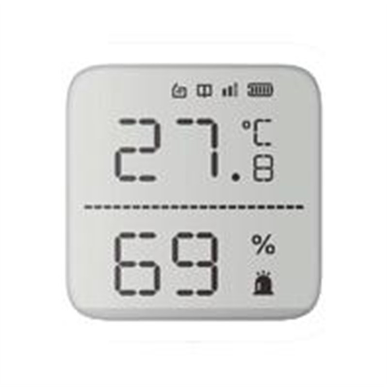 DETECTOR DE TEMPERATURA Y HUMEDAD HIKVISION DS-PDTPH-E-WB (AX PRO) INALáMBRICO / 2.7 DE TAMAñO / USO EN INTERIOR / RANGO DE DETE