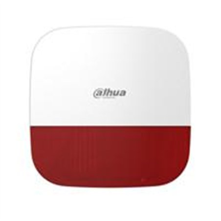 SIRENA INALÁMBRICA PARA EXTERIOR/DAHUA / DHI-ARA13-W2/ CON ESTROBO ROJO/ 110DB / MÚLTIPLES SONIDOS DE ALARMA/ IP65/ ALARMA DE BA