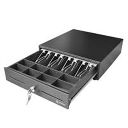 CAJON DE DINERO 3NSTAR CD250, NEGRO, COMPARTIMIENTOS 4 BILLETES - 8 MONEDAS