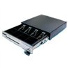CAJON DE DINERO EC LINE EC-CD-100-P, NEGRO, COMPARTIMIENTOS 5 BILLETES - 8 MONEDAS, RODAMIENTO, PANEL DE ACERO INOXIDABLE
