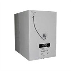 BOBINA DE CABLE EXTERIOR WAM CAT5E SIN GEL UTP 100% COBRE 24 AWG 305 MTS COLOR GRIS
