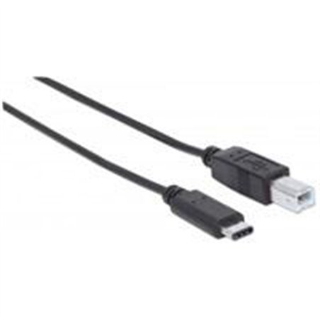 CABLE USB,MANHATTAN,354950,-C V2.0, C-B 2.0M NEGRO 480MBPS