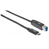 CABLE USB,MANHATTAN,354998,-C V3.1, C-B 2.0M NEGRO