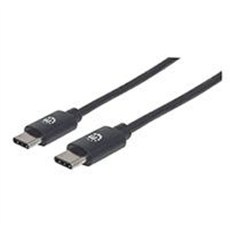 CABLE USB,MANHATTAN,354882,-C V2.0, C-C 3M NEGRO  60W, 480MB