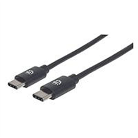 CABLE USB,MANHATTAN,354882,-C V2.0, C-C 3M NEGRO  60W, 480MB
