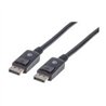 CABLE DISPLAYPORT,MANHATTAN,306935, V1.2 M-M 1.0M NEGRO 4K60HZ