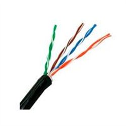 CABLE UTP EXTERIOR SAXXON 100% COBRE/ CATEGORIA 5E / COLOR NEGRO/ 305 MTS/ REDES/ VIDEO/ 4 PARES