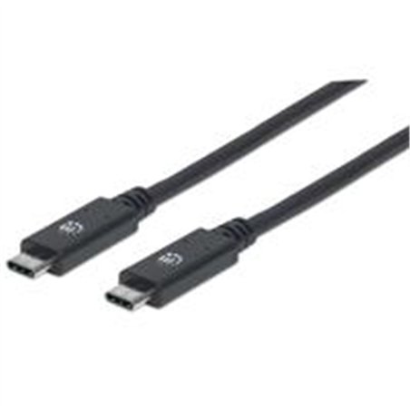 CABLE USB,MANHATTAN,355223,-C V3.1, C-C 1.0M NEGRO 10GBPS 5A
