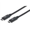 CABLE USB,MANHATTAN,355223,-C V3.1, C-C 1.0M NEGRO 10GBPS 5A