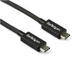 CABLE THUNDERBOLT 3 DE 0.8M - 40GBPS - CERTIFICADO - ACTIVO - COMPATIBLE USB-C - ENTREGA DE POTENCIA PD 100W - DUAL 4K - STARTEC