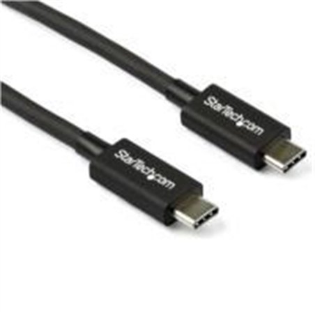 CABLE THUNDERBOLT 3 DE 0.8M - 40GBPS - CERTIFICADO - ACTIVO - COMPATIBLE USB-C - ENTREGA DE POTENCIA PD 100W - DUAL 4K - STARTEC