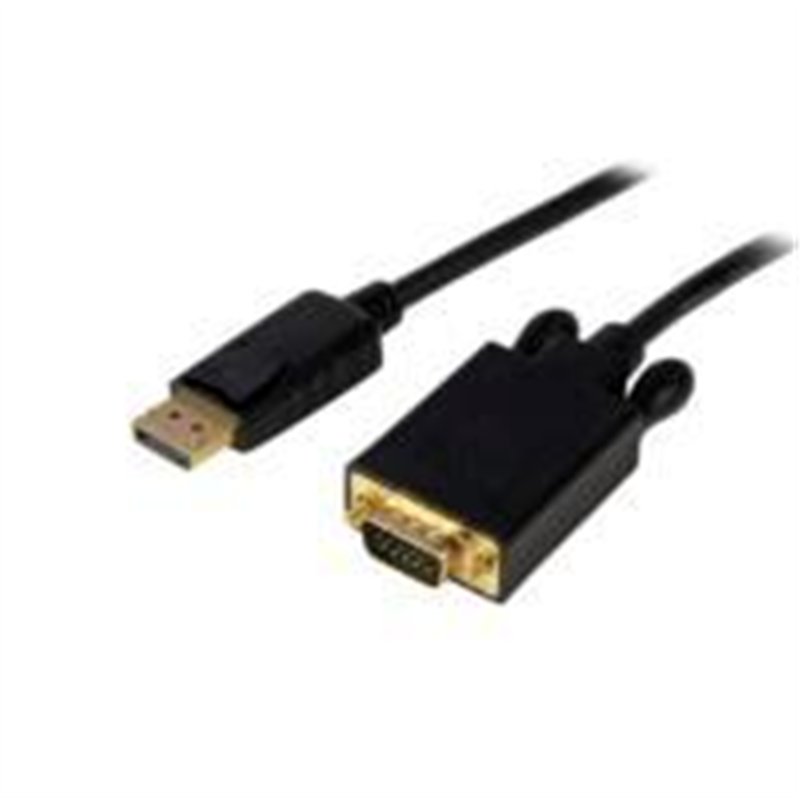 CABLE ADAPTADOR DE 91CM CONVERTIDOR DE VIDEO DISPLAYPORT DP A VGA - ACTIVO - 1080P - NEGRO - STARTECH.COM MOD. DP2VGAMM3B