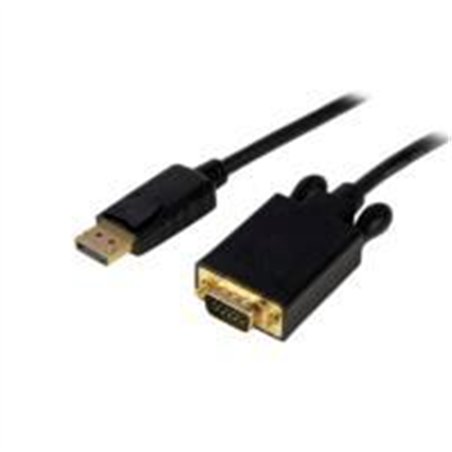 CABLE ADAPTADOR DE 91CM CONVERTIDOR DE VIDEO DISPLAYPORT DP A VGA - ACTIVO - 1080P - NEGRO - STARTECH.COM MOD. DP2VGAMM3B