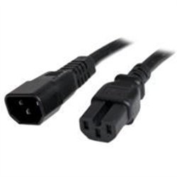 CABLE DE CORRIENTE DE 91CM DE EXTENSION - 14 AWG - 15A 250V - JUMPER BRIDGE IEC C14 A IEC C15 PARA SERVIDOR UPS - SERVICIO PESAD