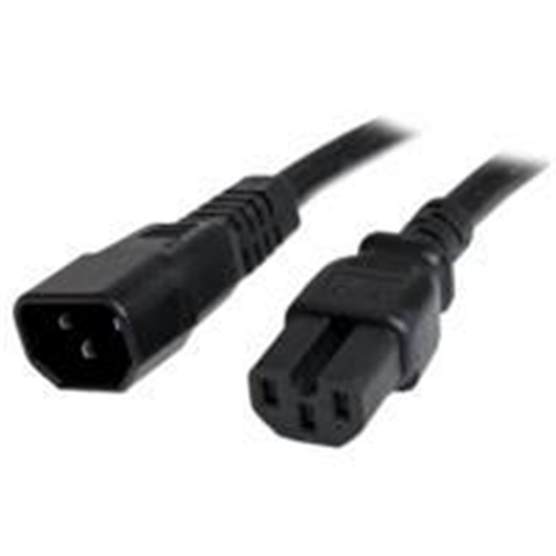 CABLE DE CORRIENTE DE 91CM DE EXTENSION - 14 AWG - 15A 250V - JUMPER BRIDGE IEC C14 A IEC C15 PARA SERVIDOR UPS - SERVICIO PESAD