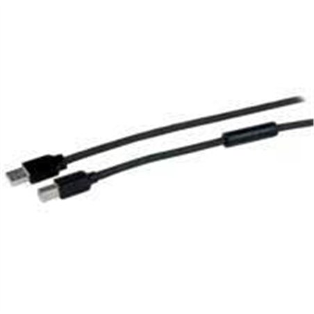 CABLE USB ACTIVO DE 15M PARA IMPRESORA - 1X USB-B MACHO A USB-A MACHO ACTIVO AMPLIFICADO USB 2.0 - IMPRESORA - NEGRO - STARTECH.