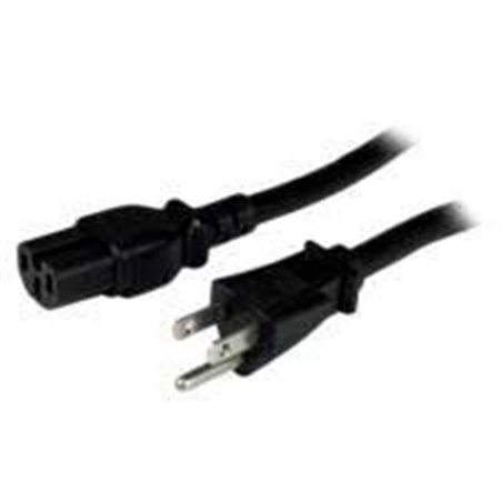 CABLE DE CORRIENTE DE 2.4M DE ALIMENTACIN PARA COMPUTADORA - SERVICIO PESADO - 14AWG - NEMA 5-15P A C15 - 15A 125V - STARTECH.CO
