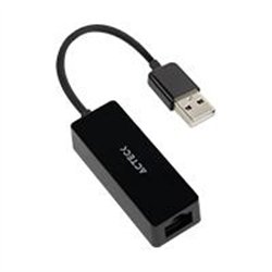 ADAPTADOR ACTECK SHIFT PLUS AE420 / RJ45 (ETHERNET) A USB A / 100 MBPS / NEGRO / AC-934732