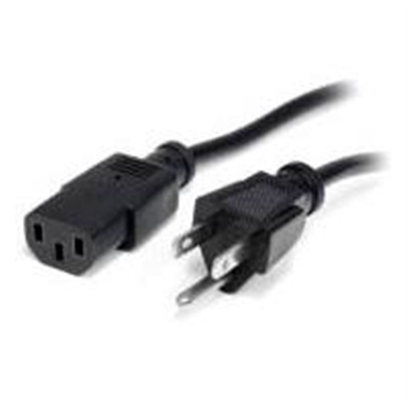 CABLE DE CORRIENTE DE 1.8M ESTANDAR DE ALIMENTACION PARA COMPUTADORA - 18 AWG - NEMA5-15P A C13 - 10A 125V - STARTECH.COM MOD. P