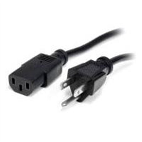 CABLE DE CORRIENTE DE 1.8M ESTANDAR DE ALIMENTACION PARA COMPUTADORA - 18 AWG - NEMA5-15P A C13 - 10A 125V - STARTECH.COM MOD. P