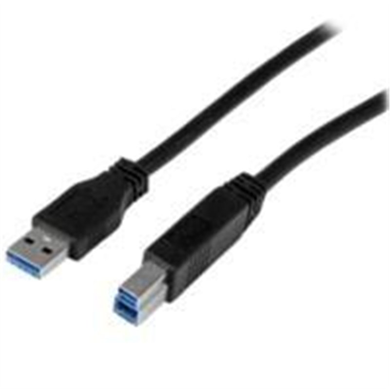 CABLE CERTIFICADO 1M USB 3.0 SUPER SPEED SS USB B MACHO A USB A MACHO ADAPTADOR PARA ESCÁNER IMPRESORA - NEGRO - STARTECH.COM MO