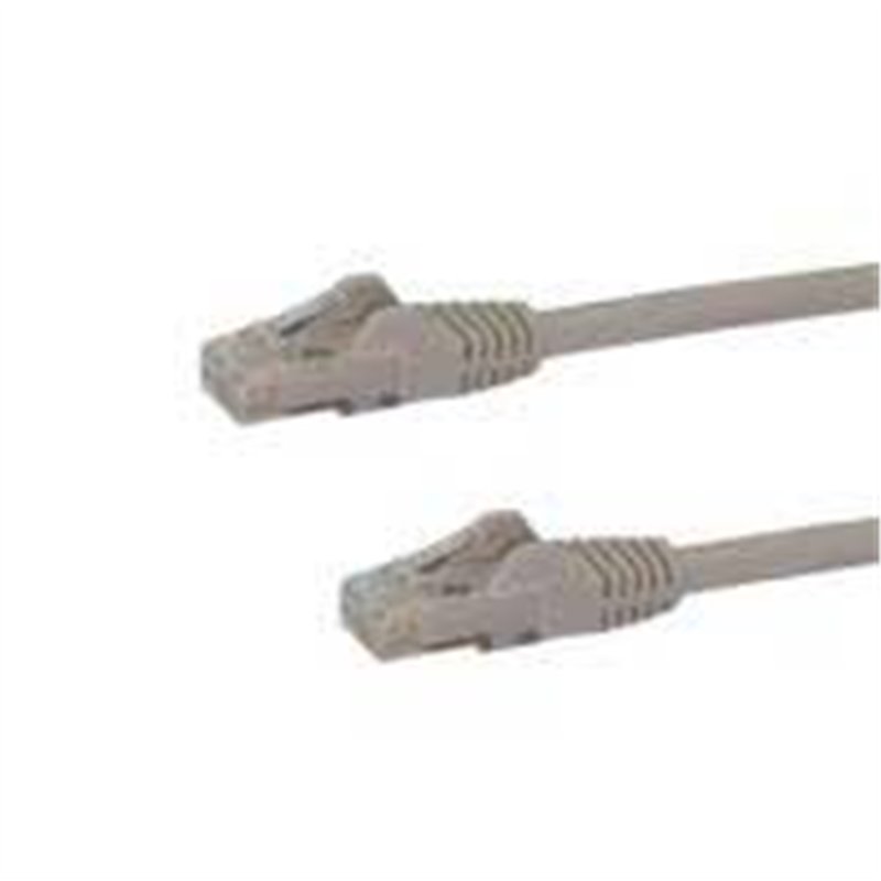 CABLE DE 10M DE RED GIGABIT CAT6 ETHERNET RJ45 SIN ENGANCHE - CABLE PATCH SNAGLESS MACHO A MACHO - GRIS - STARTECH.COM MOD. N6PA