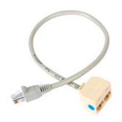 CABLE ADAPTADOR MULTIPLICADOR DIVISOR SPLITTER RJ45 2 A 1 - HEMBRA A MACHO - DIVISOR SPLITTER PARA CABLE DE RED ETHERNET RJ45 - 