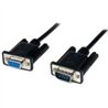 CABLE SERIAL DE 2M MODEM NULO NULL SERIAL DB9 HEMBRA A MACHO - NEGRO - STARTECH.COM MOD. SCNM9FM2MBK