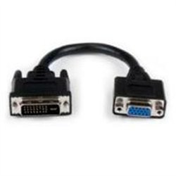 ADAPTADOR DE VIDEO DVI-I A VGA - DVI-I MACHO - HD15 HEMBRA - CABLE DE 20CM NEGRO - STARTECH.COM MOD. DVIVGAMF8IN